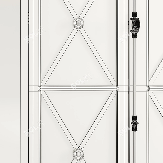 Modern Full House Wardrobe 3D model image 3