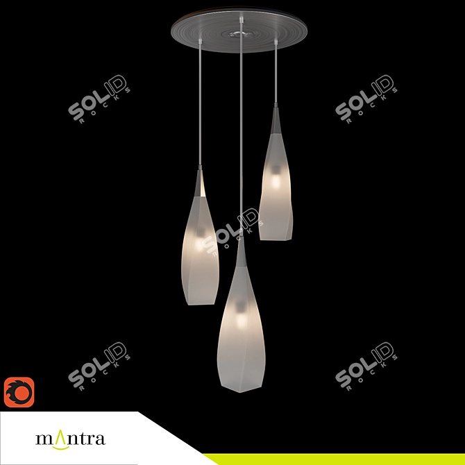 Minimalist Pendant Light: Mantra Neo 3573 3D model image 1