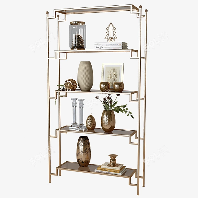 Adjustable Shelf Set 3D model image 1