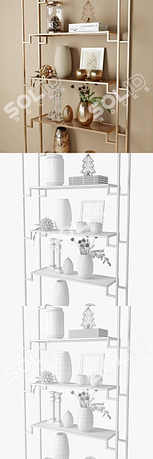 Adjustable Shelf Set 3D model image 3