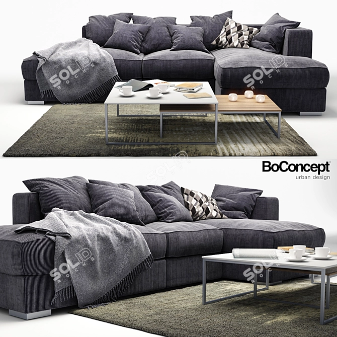 BoConcept Cenova: Versatile Sofa Set 3D model image 1