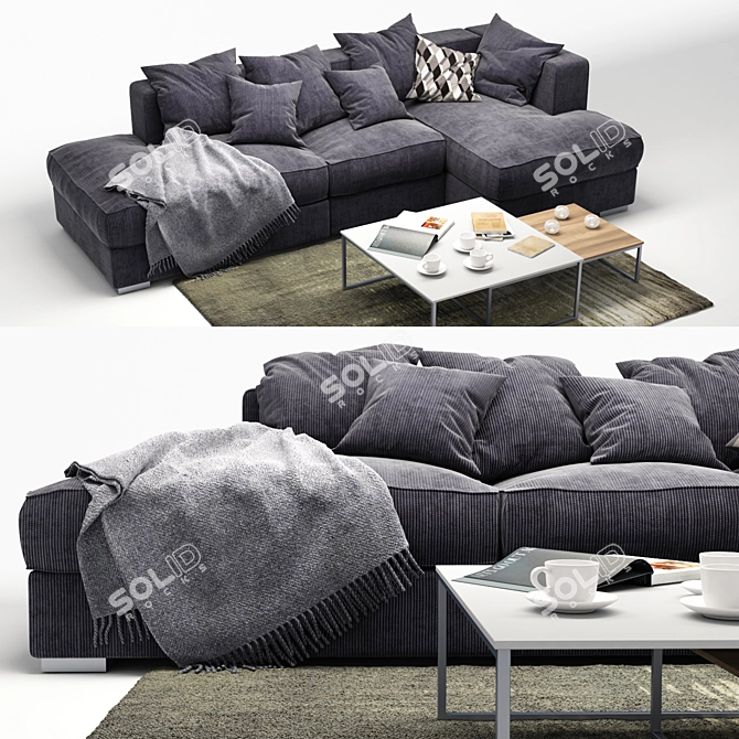 BoConcept Cenova: Versatile Sofa Set 3D model image 2