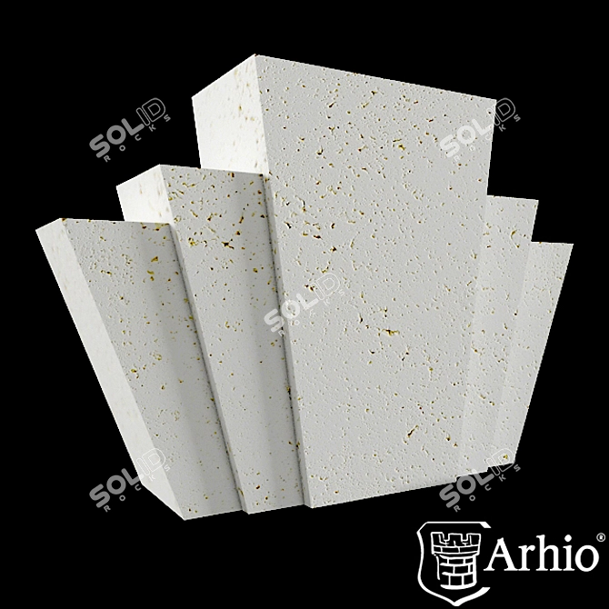 Title: Arhio® AZ30-3 Keystone: Unmatched Architectural Stone 3D model image 1