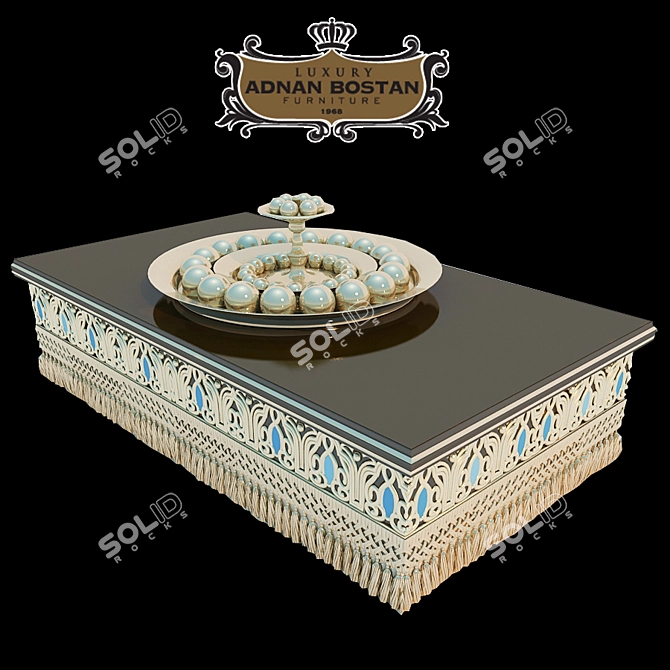 Oriental Style Adnan Bostan Table 3D model image 1