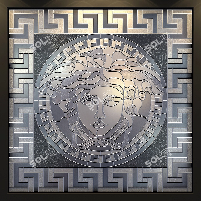 Luxury Versace Stained Glass 3D model image 2