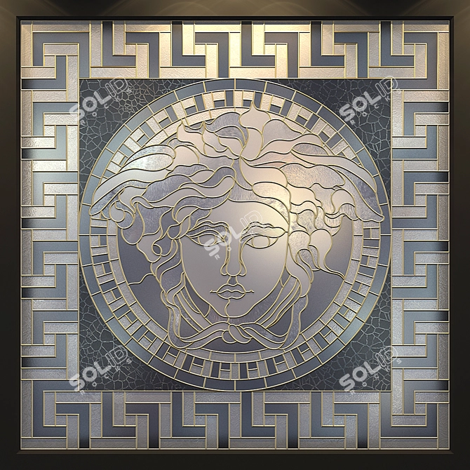 Luxury Versace Stained Glass 3D model image 3