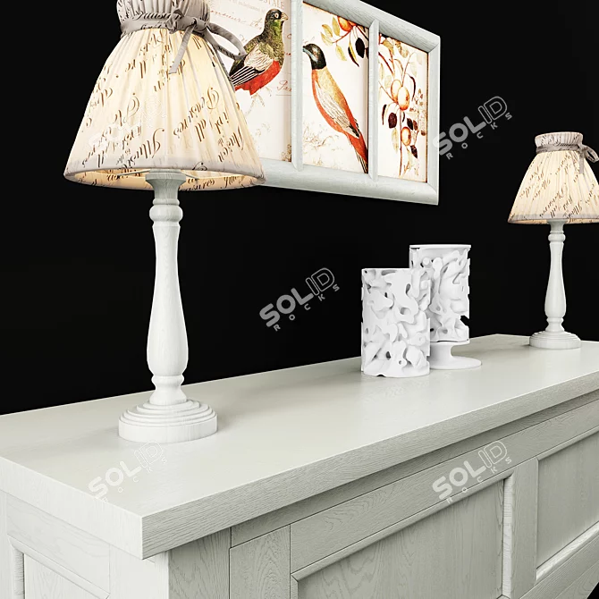 Elegant Scandola Mobili Set 3D model image 2