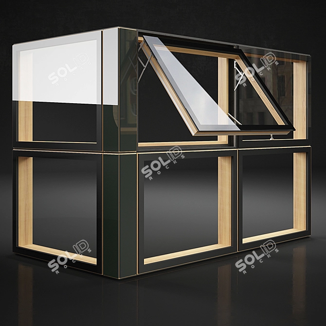 Austrian Window Set: Authentic & Versatile 3D model image 1