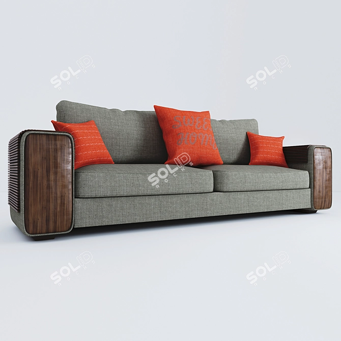 Contemporary Sofa Design 3D model image 1