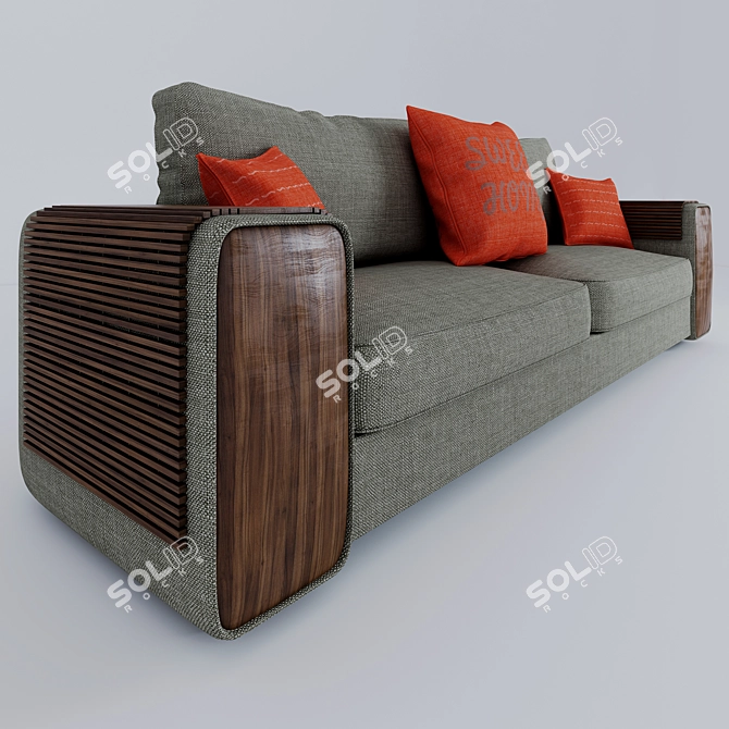 Contemporary Sofa Design 3D model image 2