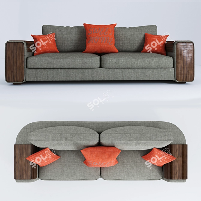 Contemporary Sofa Design 3D model image 3