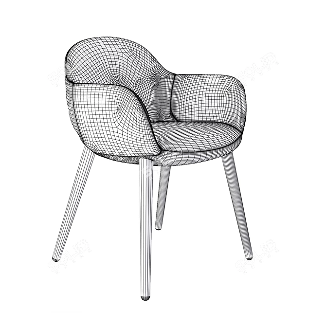 MAD Chair: Italian Design, Poliform 3D model image 3