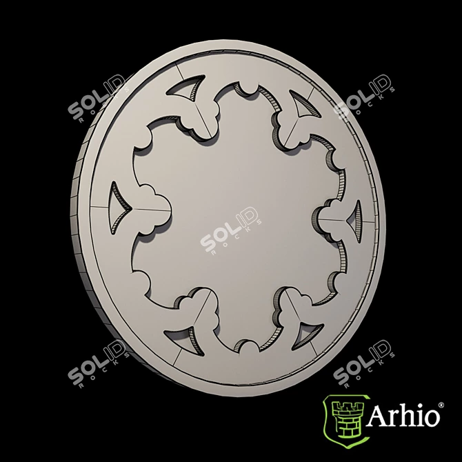 ARZ113-1 Rosette: Unique Architectural Element by Arhio 3D model image 2