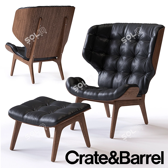 Modern C&B Mammoth Armchair: Stylish, Comfy & Versatile 3D model image 1