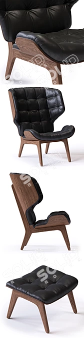 Modern C&B Mammoth Armchair: Stylish, Comfy & Versatile 3D model image 2