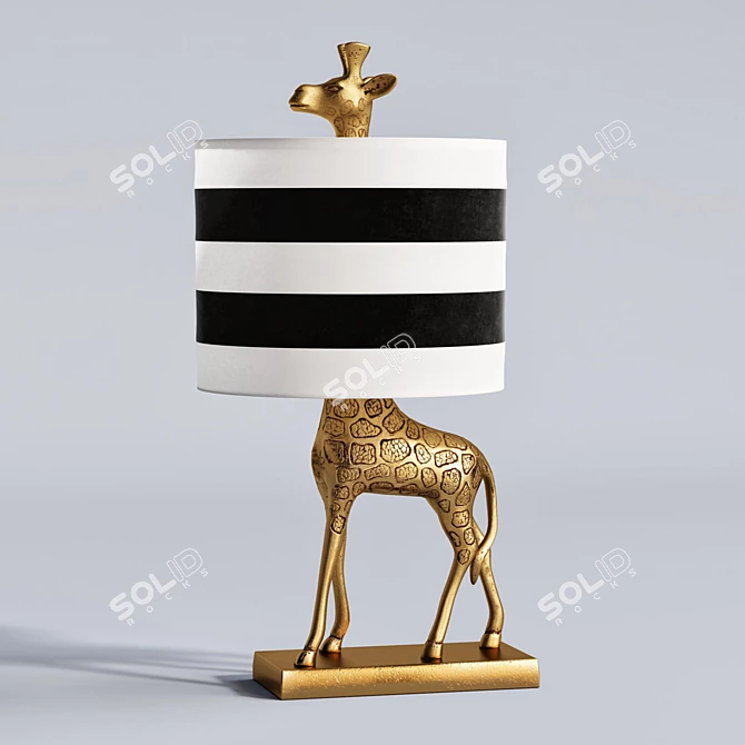 Emily & Meritt Giraffe Table Lamp 3D model image 1