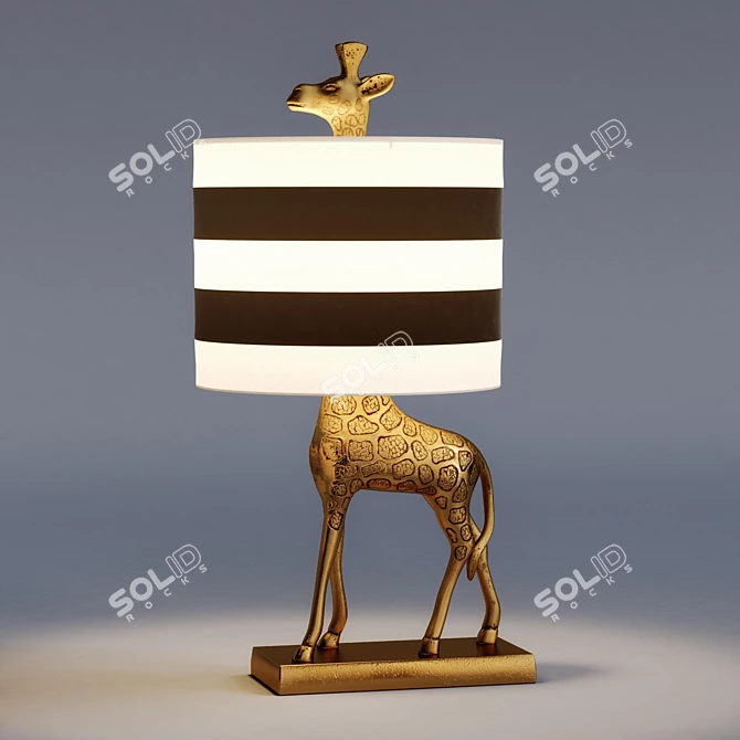 Emily & Meritt Giraffe Table Lamp 3D model image 2