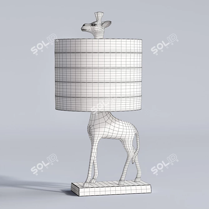 Emily & Meritt Giraffe Table Lamp 3D model image 3