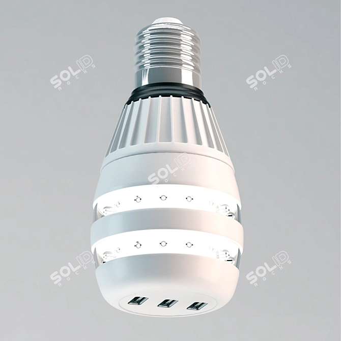 ChargeBeam LED Bulb 3D model image 2
