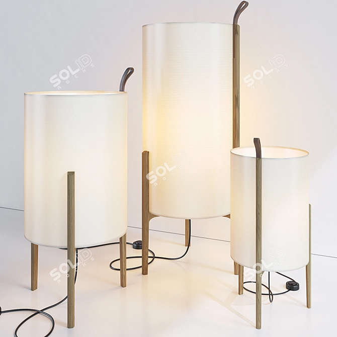 Corona Greta Floor Lamp by Carpyen 3D model image 1