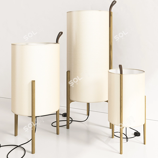 Corona Greta Floor Lamp by Carpyen 3D model image 2