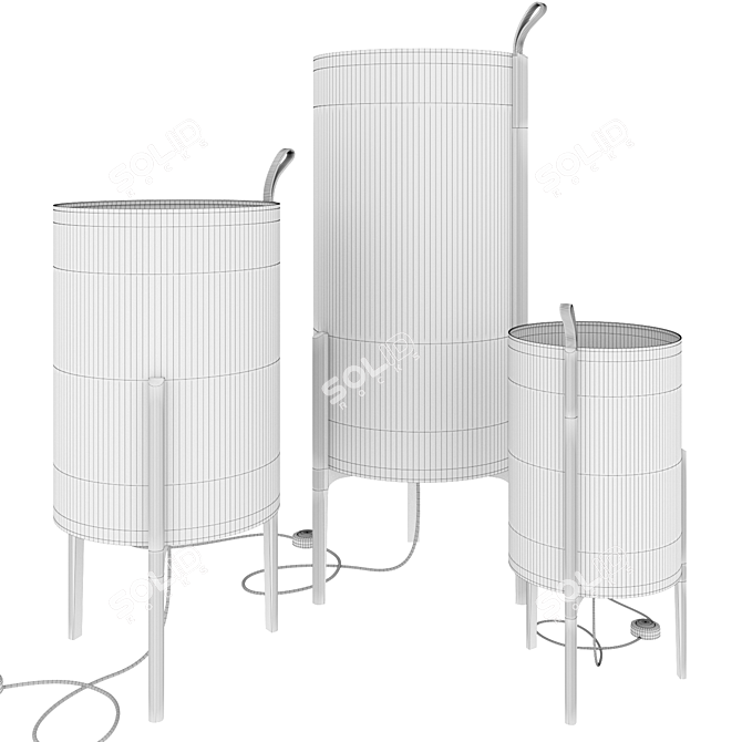 Corona Greta Floor Lamp by Carpyen 3D model image 3