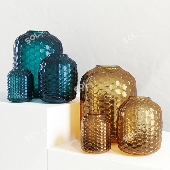 Corona Glass Vase: Bambola M by Guaxs 3D model image 1