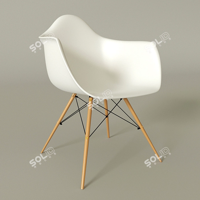 Modern Style Chair 3D model image 1