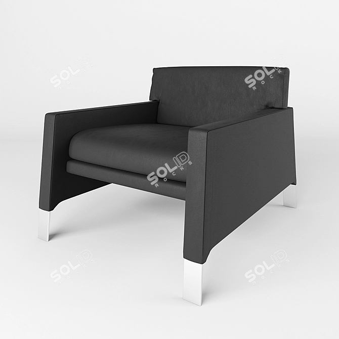 Elegant Brera Sofa by Alberta Salotti 3D model image 1