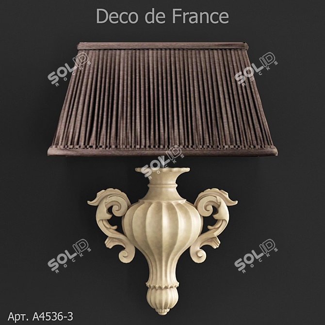 French Elegance Wall Sconce 3D model image 1