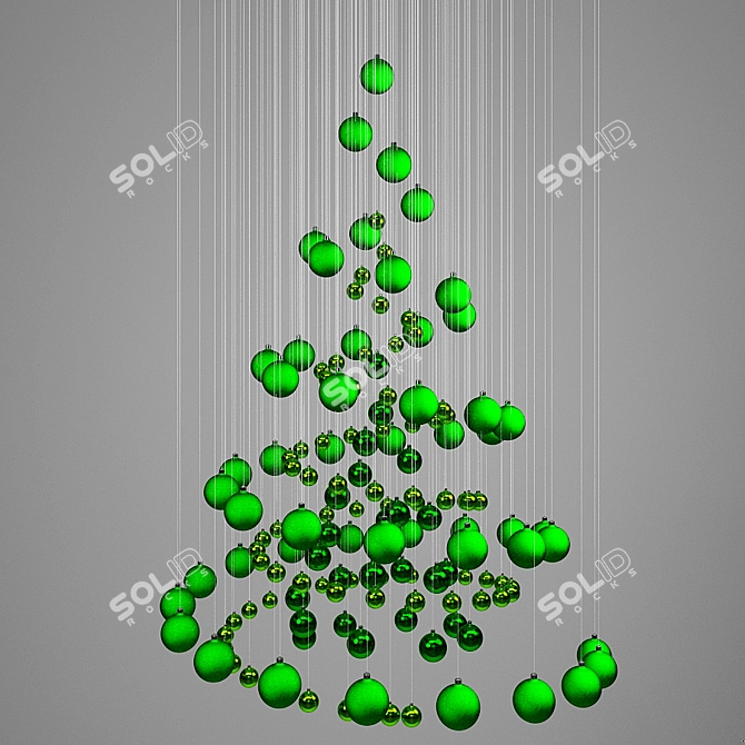 Holiday Magic: Christmas Toy Tree 3D model image 1