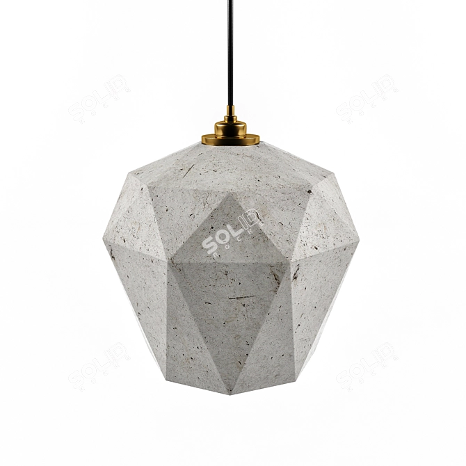 Gilded Cement Lighting 3D model image 1