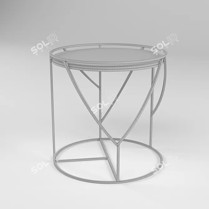 Stylish Arteriors Rourke Side Table 3D model image 3