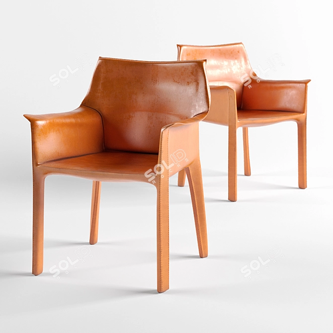 Iconic Bellini CAB 413 Chair 3D model image 2