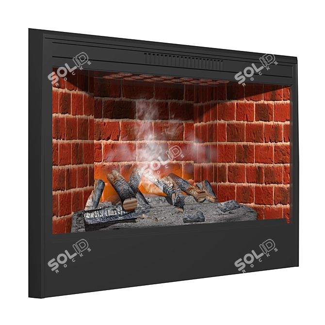 RealFlame 3D Electric Fireplace 3D model image 1