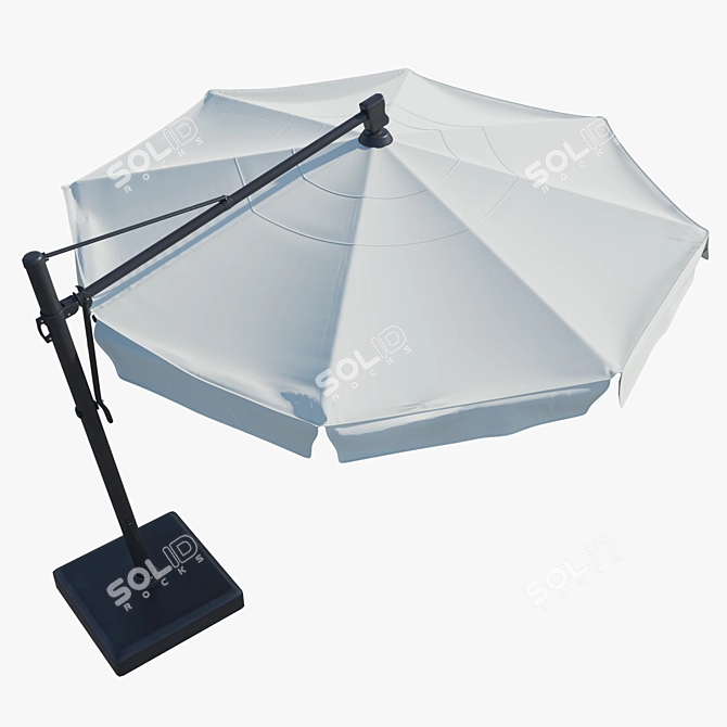 Sun Shade Patio Umbrella 3D model image 2