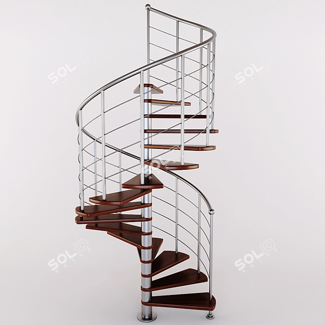 Sleek Staircase Solution 3D model image 1