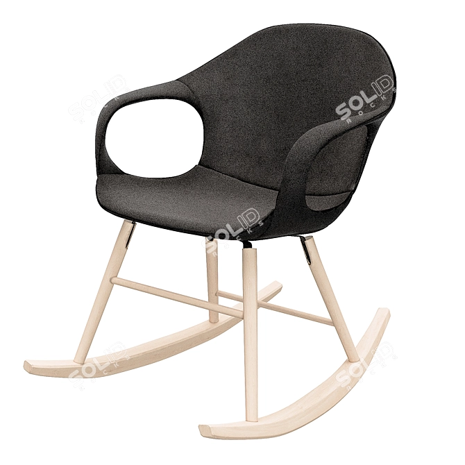 Elegant Rocking Elephant Chair 3D model image 1