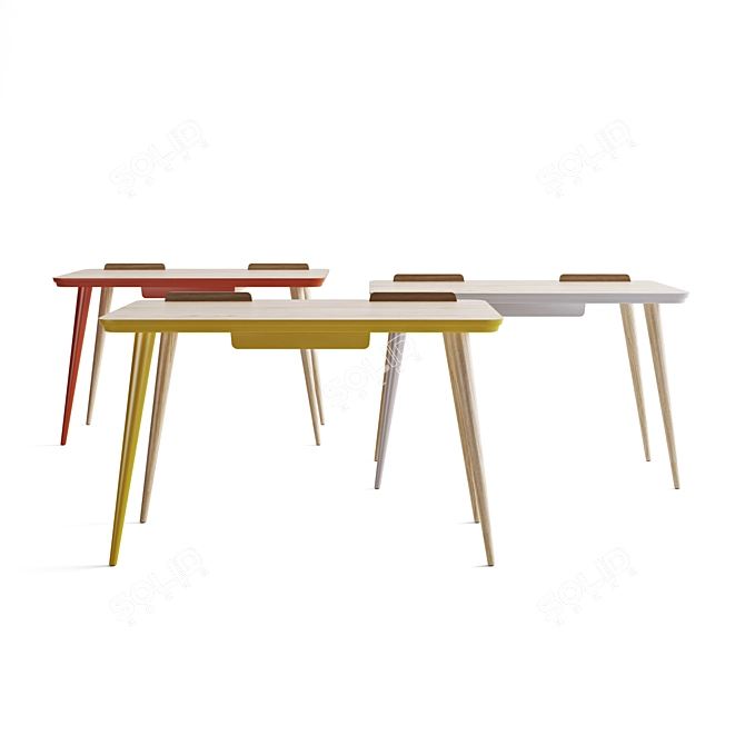 Joy Collection Desk - Modern and Functional 3D model image 2