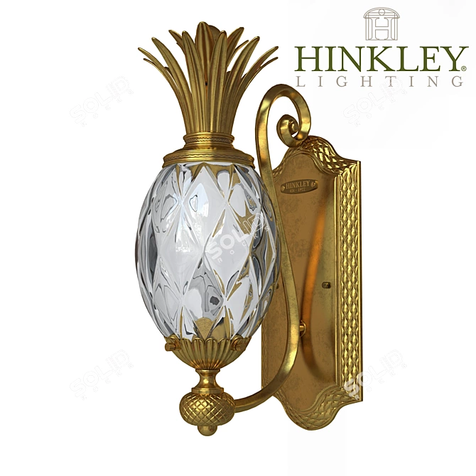  Tropical Elegance: Hinkley Plantation Wall Sconce 3D model image 1
