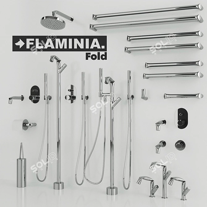 Flaminia Fold - Stylish Mesh Models 3D model image 1