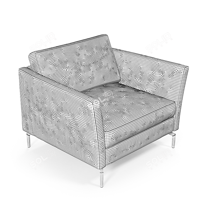 Modern Osaka Chair 103cm 3D model image 3