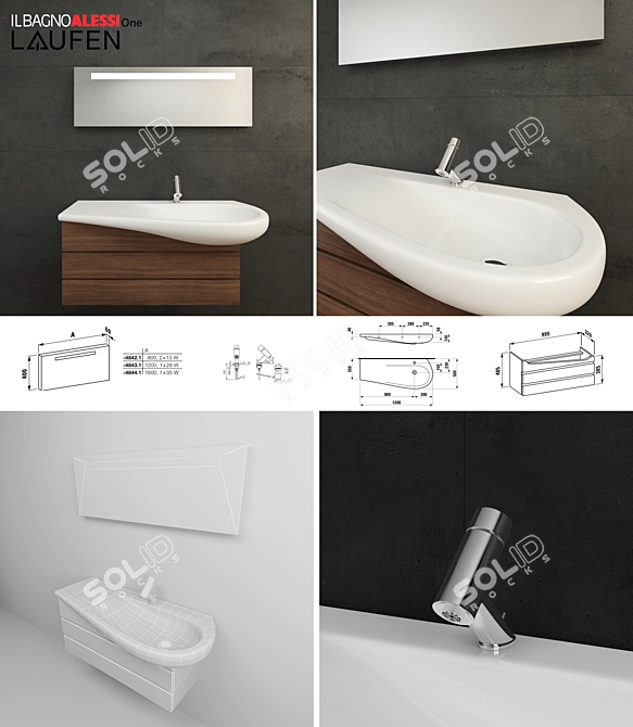 Laufen Bathroom Essentials Bundle 3D model image 2