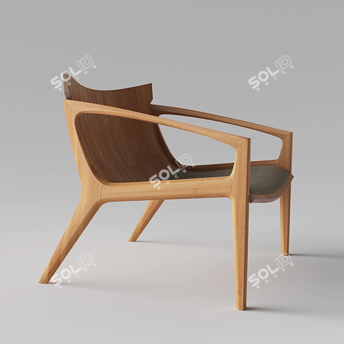 Sophisticated LINNA Chair 3D model image 2