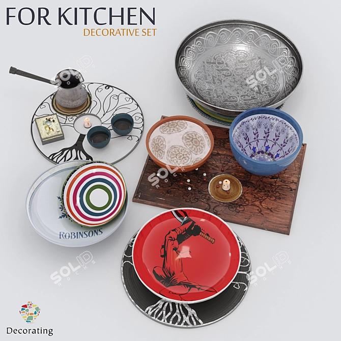 Premium Kitchen Set 3D model image 1