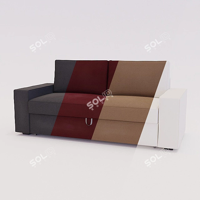 Versatile Vilasund Sofa Bed with Multiple Color Options 3D model image 3