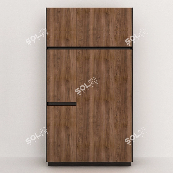 Rustic Wood Closet 3D model image 2