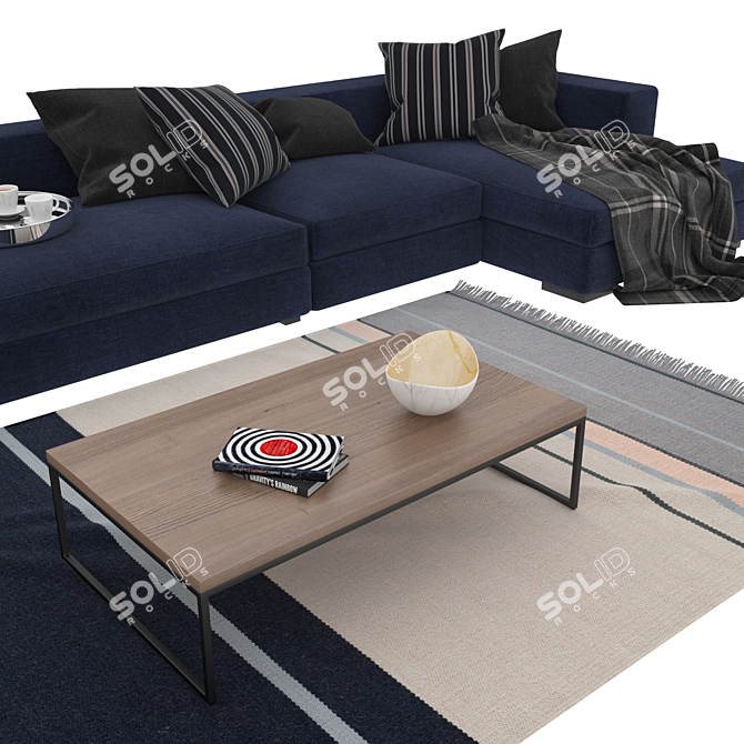 BoConcept Cenova Set: Sleek and Stylish Contemporary Living Collection 3D model image 2