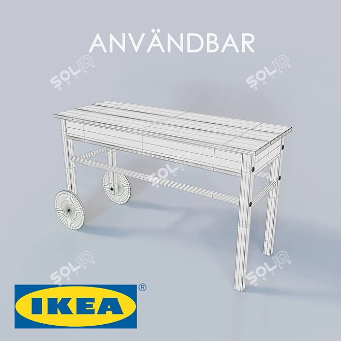 Functional ANVÄNDBAR Bench - IKEA 3D model image 2
