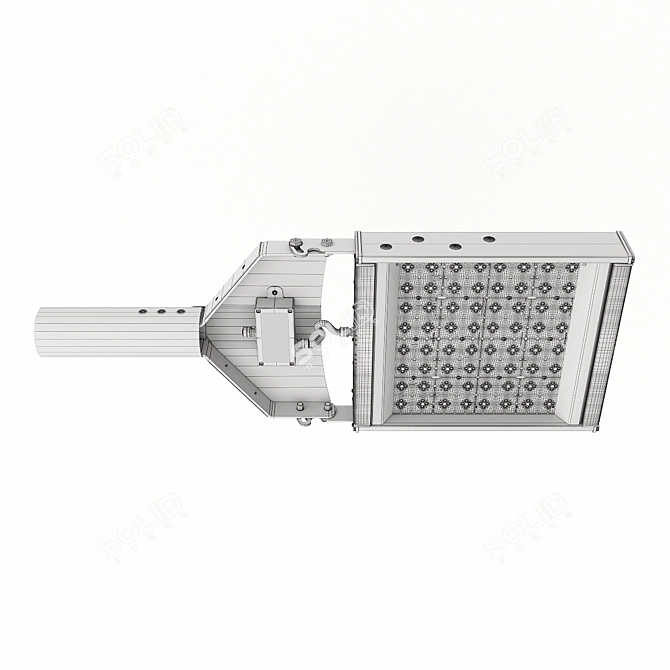 Compact LED Street Light 3D model image 2